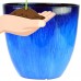 Gardener Select 18" Egg Planter Blue Flower Planter   562948447
